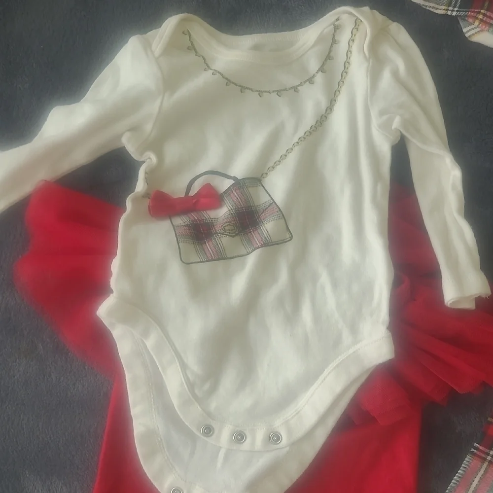 Christmas Baby Girl  Matching Set